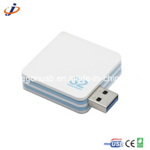 Square Rotation Plastic USB Flash for Promotion